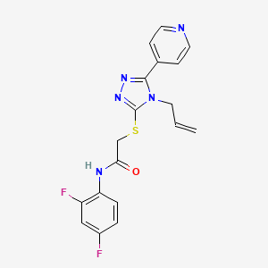 N-(2,4-difluorophenyl)-2-{[4-(prop-2-en-1-yl)-5-(pyridin-4-yl)-4H-1,2,4-triazol-3-yl]sulfanyl}acetamide