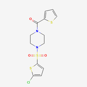 {4-[(5-CHLORO-2-THIENYL)SULFONYL]PIPERAZINO}(2-THIENYL)METHANONE