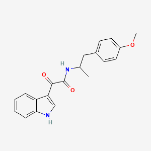 2-(1H-indol-3-yl)-N-[2-(4-methoxyphenyl)-1-methylethyl]-2-oxoacetamide