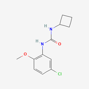 molecular formula C12H15ClN2O2 B4570091 N-(5-氯-2-甲氧基苯基)-N'-环丁基脲 