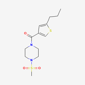 [4-(METHYLSULFONYL)PIPERAZINO](5-PROPYL-3-THIENYL)METHANONE