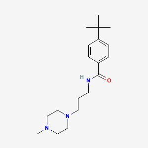 molecular formula C19H31N3O B4570140 4-tert-butyl-N-[3-(4-methyl-1-piperazinyl)propyl]benzamide 