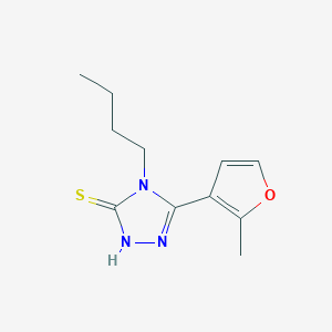 molecular formula C11H15N3OS B457016 4-butyl-5-(2-methyl-3-furyl)-4H-1,2,4-triazole-3-thiol 