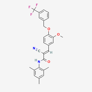 2-cyano-N-mesityl-3-(3-methoxy-4-{[3-(trifluoromethyl)benzyl]oxy}phenyl)acrylamide