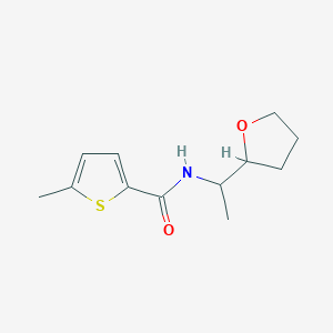 molecular formula C12H17NO2S B4570359 5-甲基-N-[1-(四氢-2-呋喃基)乙基]-2-噻吩甲酰胺 