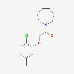 molecular formula C15H20ClNO2 B4570383 1-(Azepan-1-yl)-2-(2-chloro-5-methylphenoxy)ethanone 