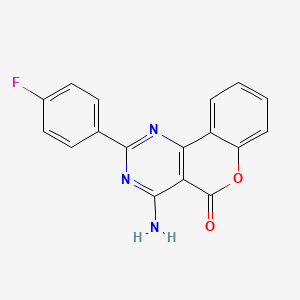 4-amino-2-(4-fluorophenyl)-5H-chromeno[4,3-d]pyrimidin-5-one