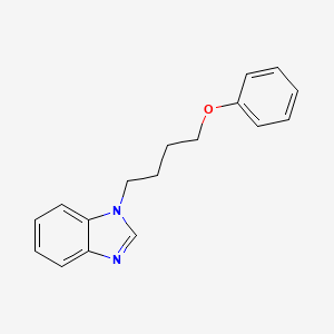 molecular formula C17H18N2O B4570450 1-(4-苯氧基丁基)-1H-苯并咪唑 