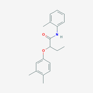 molecular formula C19H23NO2 B4570501 2-(3,4-二甲基苯氧基)-N-(2-甲基苯基)丁酰胺 