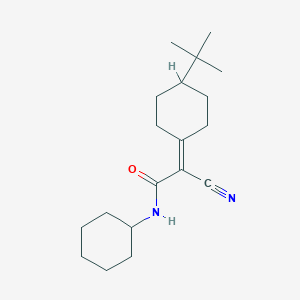 molecular formula C19H30N2O B457053 2-(4-tert-butylcyclohexylidene)-2-cyano-N-cyclohexylacetamide 