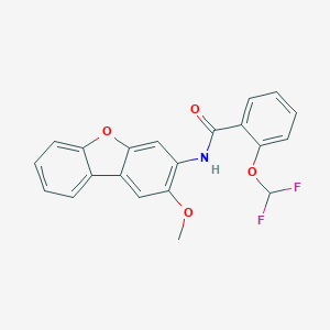 molecular formula C21H15F2NO4 B457055 2-(difluoromethoxy)-N-(2-methoxydibenzo[b,d]furan-3-yl)benzamide 