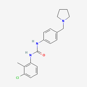 N-(3-chloro-2-methylphenyl)-N'-[4-(1-pyrrolidinylmethyl)phenyl]urea