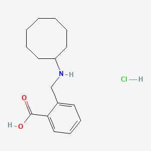 molecular formula C16H24ClNO2 B4570648 2-[(cyclooctylamino)methyl]benzoic acid hydrochloride 