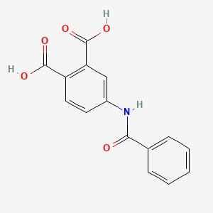 molecular formula C15H11NO5 B4570698 4-(苯甲酰氨基)苯二甲酸 