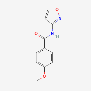 molecular formula C11H10N2O3 B4570704 4-methoxy-N-(1,2-oxazol-3-yl)benzamide 