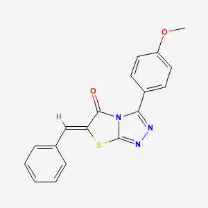 molecular formula C18H13N3O2S B4570726 (6Z)-6-benzylidene-3-(4-methoxyphenyl)-[1,3]thiazolo[2,3-c][1,2,4]triazol-5-one 