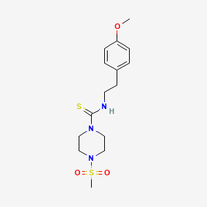 N-[2-(4-methoxyphenyl)ethyl]-4-(methylsulfonyl)-1-piperazinecarbothioamide