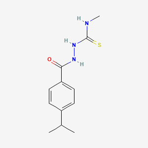 molecular formula C12H17N3OS B4570787 2-(4-isopropylbenzoyl)-N-methylhydrazinecarbothioamide 