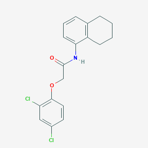 molecular formula C18H17Cl2NO2 B4570861 2-(2,4-二氯苯氧基)-N-(5,6,7,8-四氢-1-萘基)乙酰胺 