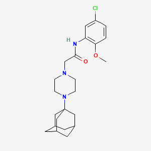 2-[4-(ADAMANTAN-1-YL)PIPERAZIN-1-YL]-N-(5-CHLORO-2-METHOXYPHENYL)ACETAMIDE