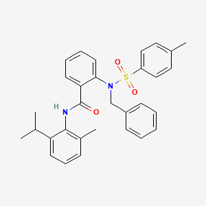 molecular formula C31H32N2O3S B4570912 2-{苯甲基[(4-甲基苯基)磺酰]氨基}-N-(2-异丙基-6-甲基苯基)苯甲酰胺 