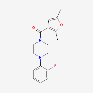 molecular formula C17H19FN2O2 B4570980 (2,5-DIMETHYL-3-FURYL)[4-(2-FLUOROPHENYL)PIPERAZINO]METHANONE 