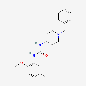 molecular formula C21H27N3O2 B4571019 N-(1-benzyl-4-piperidinyl)-N'-(2-methoxy-5-methylphenyl)urea 