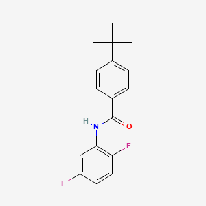 molecular formula C17H17F2NO B4571046 4-tert-butyl-N-(2,5-difluorophenyl)benzamide 