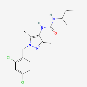 1-butan-2-yl-3-[1-(2,4-dichlorobenzyl)-3,5-dimethyl-1H-pyrazol-4-yl]urea