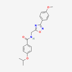 4-isopropoxy-N-{[3-(4-methoxyphenyl)-1,2,4-oxadiazol-5-yl]methyl}benzamide