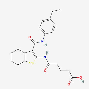 4-({3-[(4-ETHYLPHENYL)CARBAMOYL]-4,5,6,7-TETRAHYDRO-1-BENZOTHIOPHEN-2-YL}CARBAMOYL)BUTANOIC ACID