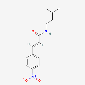 (2E)-N-(3-methylbutyl)-3-(4-nitrophenyl)prop-2-enamide