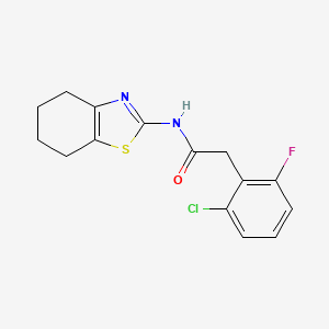 2-(2-chloro-6-fluorophenyl)-N-(4,5,6,7-tetrahydro-1,3-benzothiazol-2-yl)acetamide