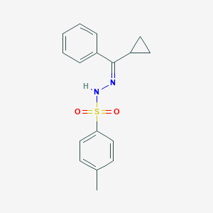 molecular formula C17H18N2O2S B457121 N'-[cyclopropyl(phenyl)methylene]-4-methylbenzenesulfonohydrazide CAS No. 41780-84-1