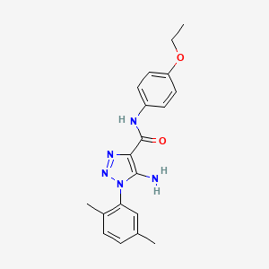 5-amino-1-(2,5-dimethylphenyl)-N-(4-ethoxyphenyl)-1H-1,2,3-triazole-4-carboxamide