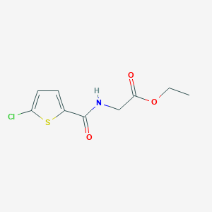 molecular formula C9H10ClNO3S B4571227 乙基N-[(5-氯-2-噻吩基)羰基]甘氨酸酯 