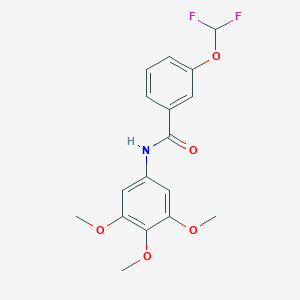 molecular formula C17H17F2NO5 B457126 3-(difluoromethoxy)-N-(3,4,5-trimethoxyphenyl)benzamide 