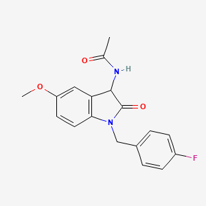 N-[1-(4-fluorobenzyl)-5-methoxy-2-oxo-2,3-dihydro-1H-indol-3-yl]acetamide