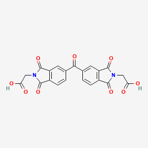 molecular formula C21H12N2O9 B4571297 {5-[2-(CARBOXYMETHYL)-1,3-DIOXOISOINDOLE-5-CARBONYL]-1,3-DIOXOISOINDOL-2-YL}ACETIC ACID CAS No. 104972-17-0