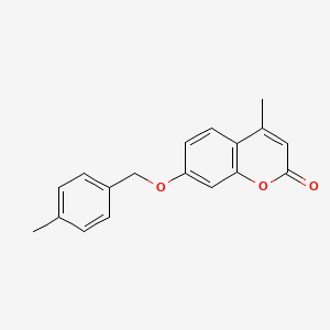 molecular formula C18H16O3 B4571300 4-甲基-7-[(4-甲基苄基)氧基]-2H-色烯-2-酮 CAS No. 314262-51-6