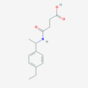 molecular formula C14H19NO3 B4571320 4-{[1-(4-Ethylphenyl)ethyl]amino}-4-oxobutanoic acid, AldrichCPR 