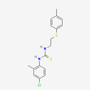 molecular formula C17H19ClN2S2 B4571388 N-(4-氯-2-甲基苯基)-N'-{2-[(4-甲基苯基)硫]乙基}硫脲 