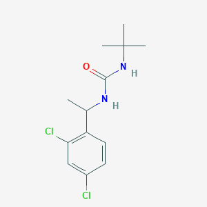 molecular formula C13H18Cl2N2O B4571421 N-(叔丁基)-N'-[1-(2,4-二氯苯基)乙基]脲 