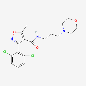 3-(2,6-dichlorophenyl)-5-methyl-N-[3-(4-morpholinyl)propyl]-4-isoxazolecarboxamide