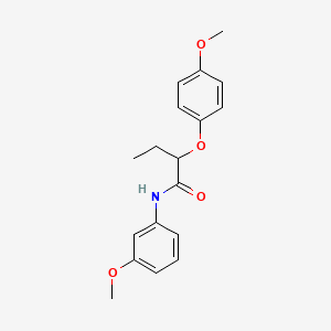 molecular formula C18H21NO4 B4571477 2-(4-甲氧基苯氧基)-N-(3-甲氧基苯基)丁酰胺 