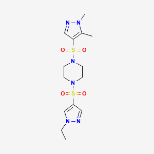 1,5-DIMETHYL-1H-PYRAZOL-4-YL {4-[(1-ETHYL-1H-PYRAZOL-4-YL)SULFONYL]PIPERAZINO} SULFONE