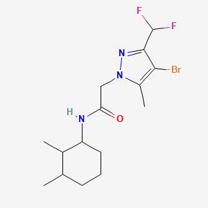 2-[4-BROMO-3-(DIFLUOROMETHYL)-5-METHYL-1H-PYRAZOL-1-YL]-N~1~-(2,3-DIMETHYLCYCLOHEXYL)ACETAMIDE