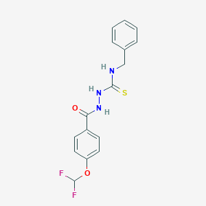 N-benzyl-2-[4-(difluoromethoxy)benzoyl]hydrazinecarbothioamide