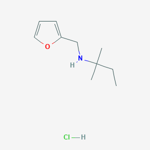 N-(2-furylmethyl)-2-methyl-2-butanamine hydrochloride