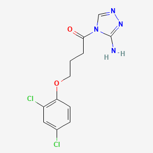 molecular formula C12H12Cl2N4O2 B4571563 4-[4-(2,4-dichlorophenoxy)butanoyl]-4H-1,2,4-triazol-3-amine 